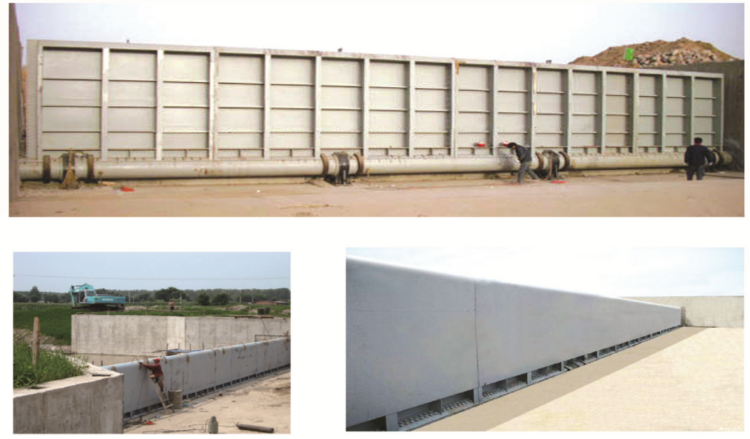 底橫軸翻板閘門 底橫軸翻板閘門